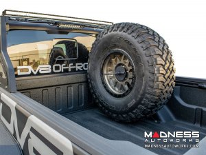 Jeep Gladiator Adjustable Stand up Tire Carrier - In-Bed by DV8 Jeep Gladiator Adjustable Stand up Tire Carrier - In-Bed by DV8